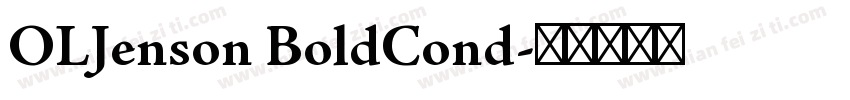 OLJenson BoldCond字体转换